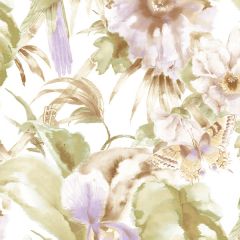 PA34241 Palm Beach Parrot Wallpaper Purple, Green Paradise Norwall Wallcovering