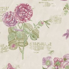 PA34247 Botany Floral Wallpaper Taupe, Purple, Green Paradise Norwall Wallcovering