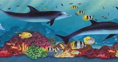 Under the Sea Dolphin Wallpaper Border