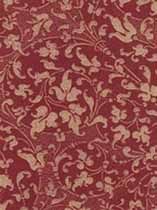 Beige Scrolling Leaf Wallpaper