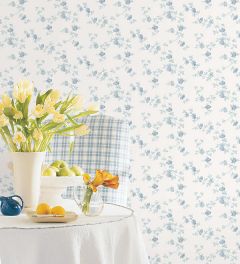 PP35506 Historic Rose Trail Wallpaper Blue Pretty Prints 4 Norwall Wallcovering