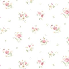 PP35540 Rainbow Floral Wallpaper Yellow, Pink Pretty Prints 4 Norwall Wallcovering