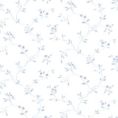 PR33800 Small Floral Trail Wallpaper Blue Prints 2 Norwall Wallcovering