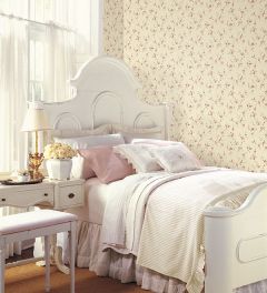 PR33834 Como Trail Wallpaper Beige, Pink, Brown Floral Prints 2 Norwall Wallcovering