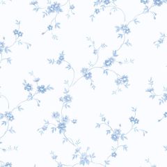 PR33836 Como Trail Wallpaper Blue Floral Prints 2 Norwall Wallcovering