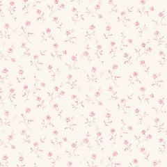 PR33857 Rose Meadow Wallpaper Cream, Pink Floral Prints 2 Norwall Wallcovering