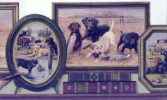 Hunting Labrador Wallpaper Border