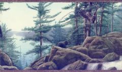 Woodland Wildlife Wallpaper Border- 1 Left