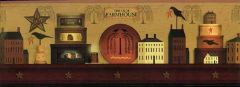 The Olde Farm House Wallpaper Border