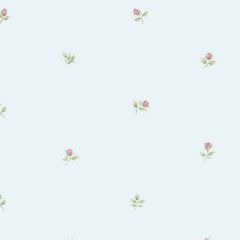 RG35718 Rose Buds Wallpaper Blue, Pink, Green Garden 2 Norwall Wallcovering