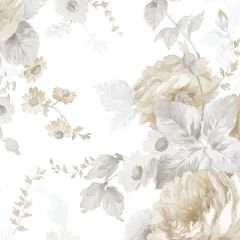 RG35723 La Rosa Wallpaper Beige, Grey Rose Garden 2 Norwall Wallcovering