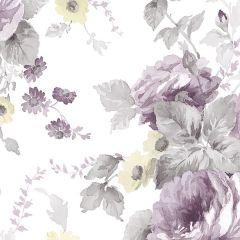 RG35725 La Rosa Wallpaper Grey, Purple Rose Garden 2 Norwall Wallcovering