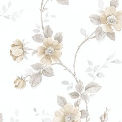RG35731 Poppy Wallpaper Beige, Grey Rose Garden 2 Norwall Wallcovering