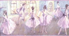 Antique Ballerina Wallpaper Border