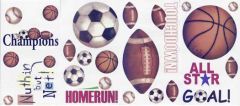 Play Ball Peel and Stick Cutouts