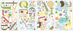 Alphabet Peel and Stick Appliques