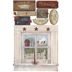 Welcome Home Outhouse Window And Signs Wall Decals Wall Applique