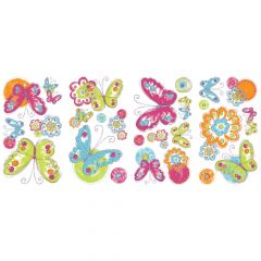 Cool Kids Brush Work Butterfly Wall Decals