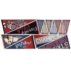 Cool Kids Varsity Pennants Giant Mural