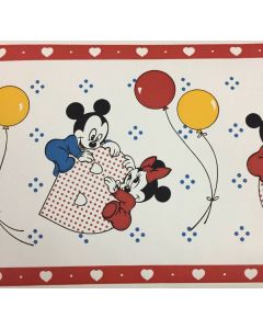 Disney’s Baby Mickey Mouse Wall Border ABC Nursery Gender Neutral Vintage