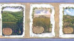 Wine Vineyard Wallpaper Border