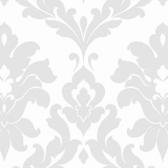 SD25713 Plaza Damask Wallpaper Grey, White Stripes & Damasks 3 Norwall Wallcovering