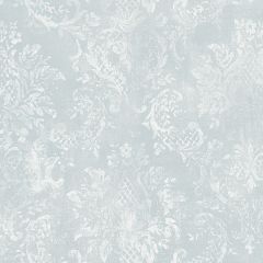 SD36103 Canvas Damask Wallpaper Aqua, White Stripes & Damasks 3 Norwall Wallcovering