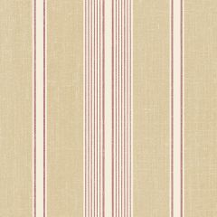 SD36116 Cushion Stripe Wallpaper Taupe, Red, Cream Stripes & Damasks 3 Norwall Wallcovering