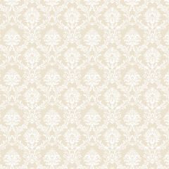 SD36134 Mini Damask Wallpaper Cream, White Stripes & Damasks 3 Norwall Wallcovering