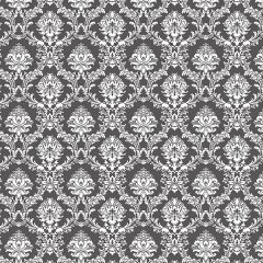 SD36135 Mini Damask Wallpaper Black Stripes & Damasks 3 Norwall Wallcovering