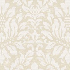 SD36144 Stitched Damask Wallpaper Beige, Grey Stripes & Damasks 3 Norwall Wallcovering