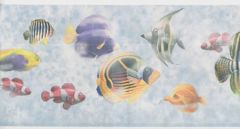 Swimming Tropical Fish Wallpaper Border