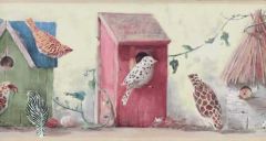Exoctic Bird and Bird House Border