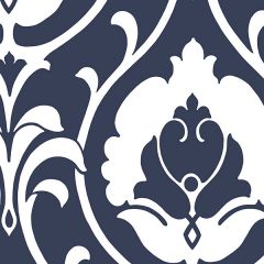 SH34512 Italian Damask Wallpaper Navy Shades Norwall Wallcovering