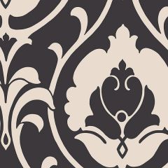 SH34515 Italian Damask Wallpaper Black, Taupe Shades Norwall Wallcovering