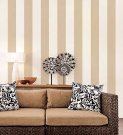 SH34543 5.25" Stripe Wallpaper Taupe Shades Norwall Wallcovering