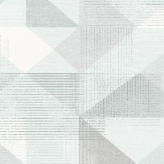 Silk Screen Geometric Wallpaper Green, Mint, Grey, Dark Grey GX37652
