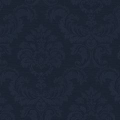 SK34734 Damask Emboss Wallpaper Navy Simply Silks 3 Norwall Wallcovering
