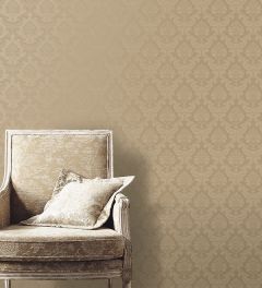 SK34755 Damask Emboss Wallpaper Metallic Gold Simply Silks 3 Norwall Wallcovering