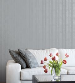 SK34769 Medium Moiré Stripe Wallpaper Blue Simply Silks 3 Norwall Wallcovering
