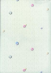 Green Stripe Button Wallpaper
