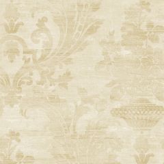 SM30359 Sari Damask Wallpaper Pearl, Beige Classic Silks 2 Norwall Wallcovering