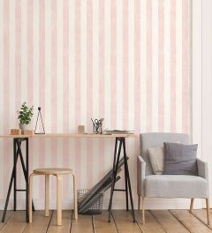ST36935 Stripe with Texture Wallpaper Pink, Rose Simply Stripes 3 Norwall Wallcovering