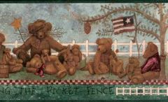 Green Country Bear Wallpaper Border
