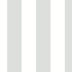 SY33928 2.5" Tent Stripe Wallpaper Metallic Silver, White Simply Stripes 2 Norwall Wallcovering