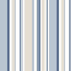 SY33963 Step Stripe Wallpaper Navy, Blue, Beige, White Simply Stripes 2 Norwall Wallcovering