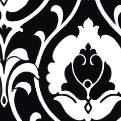 TU27102 Italian Damask Wallpaper Black, White Shades Norwall Wallcovering
