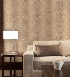 TX34823 Venetian Damask Wallpaper Grey, Brown Texture Style 2 Norwall Wallcovering