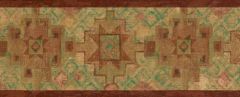 Burnt Southwestern Design Wallpaper Border