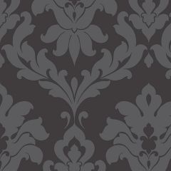 VG26227P Plaza Damask Wallpaper Black Shades Norwall Wallcovering